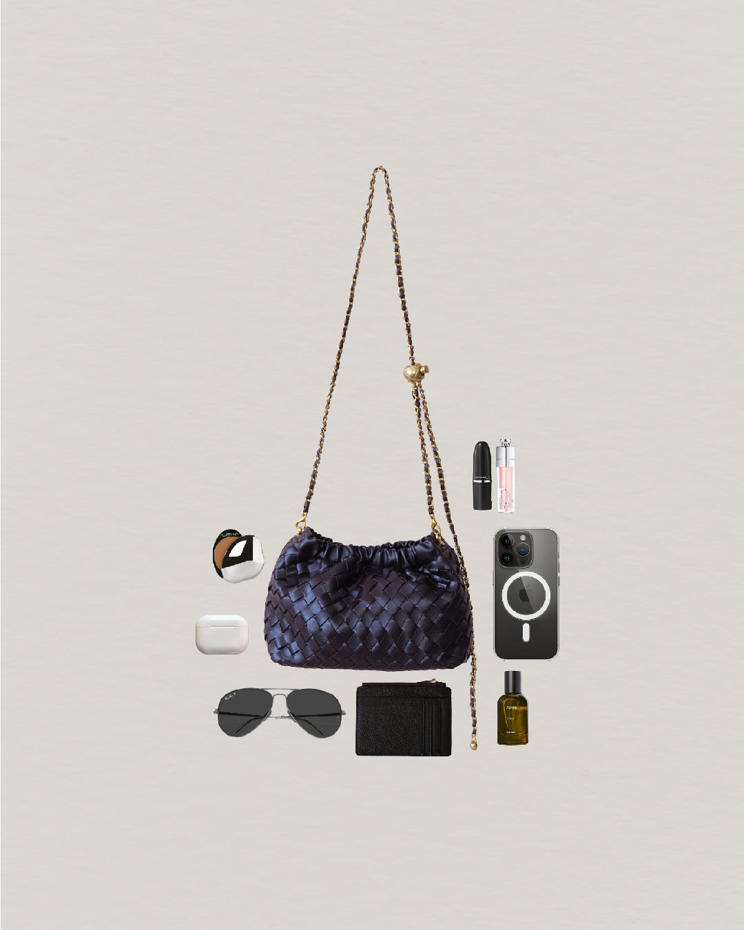 Artisan Signature Cloud Bag - Black Currant