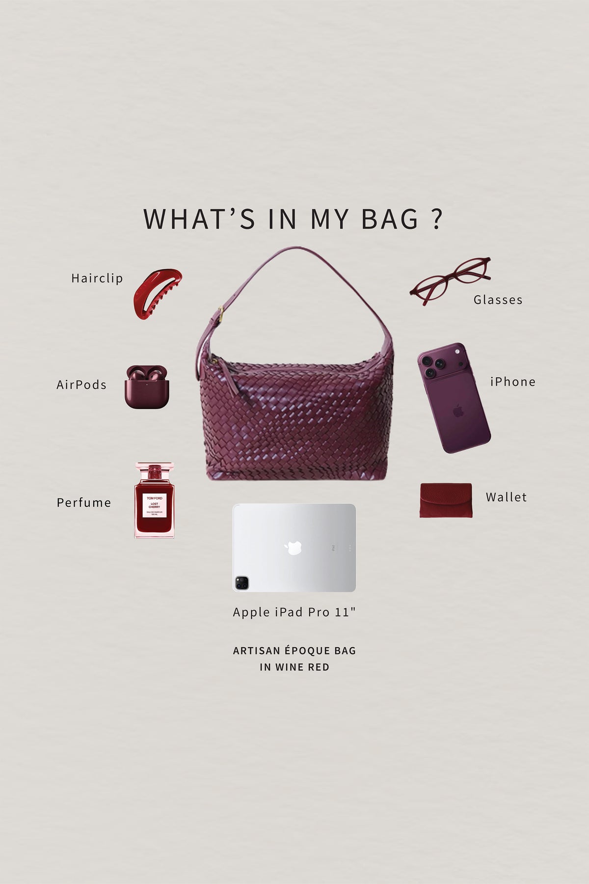 Artisan Époque Bag - Wine Red