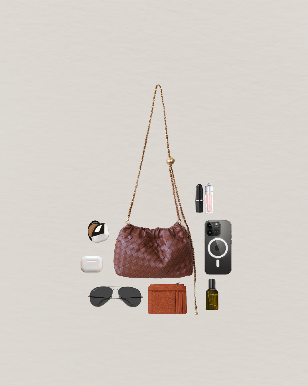 Artisan Signature Cloud Bag - Shinny Chestnut