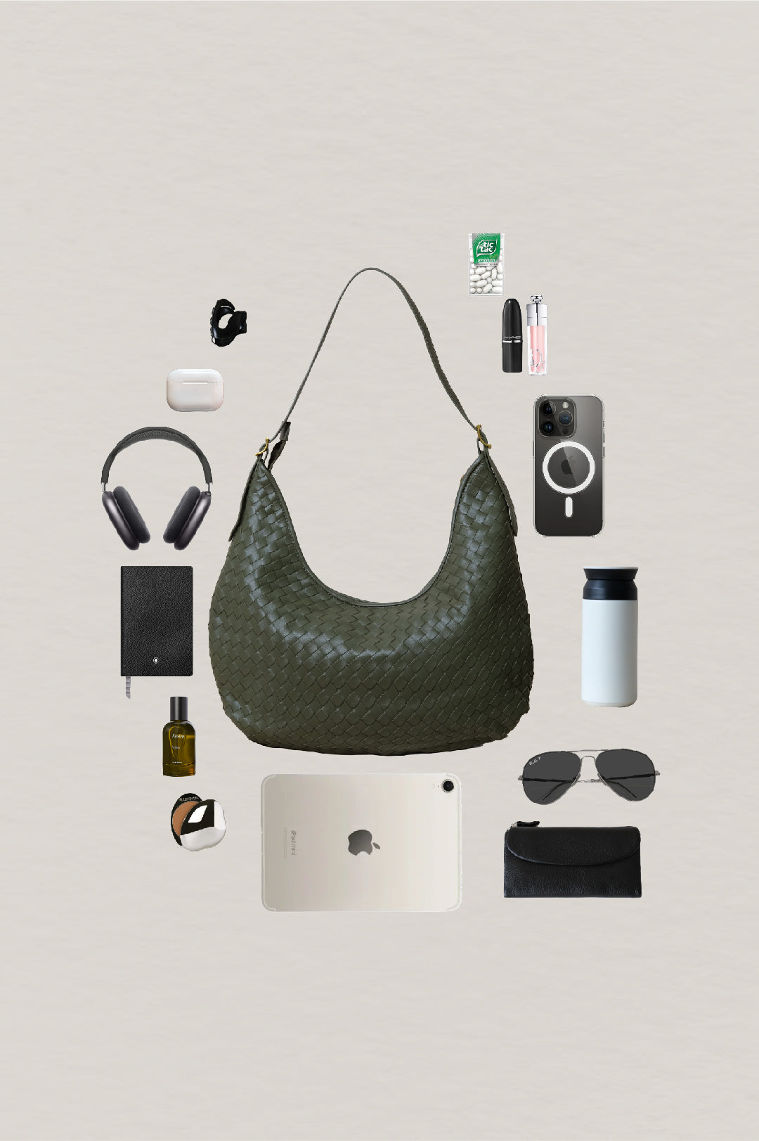 Artisan Classic Moon Bag - Olive Green