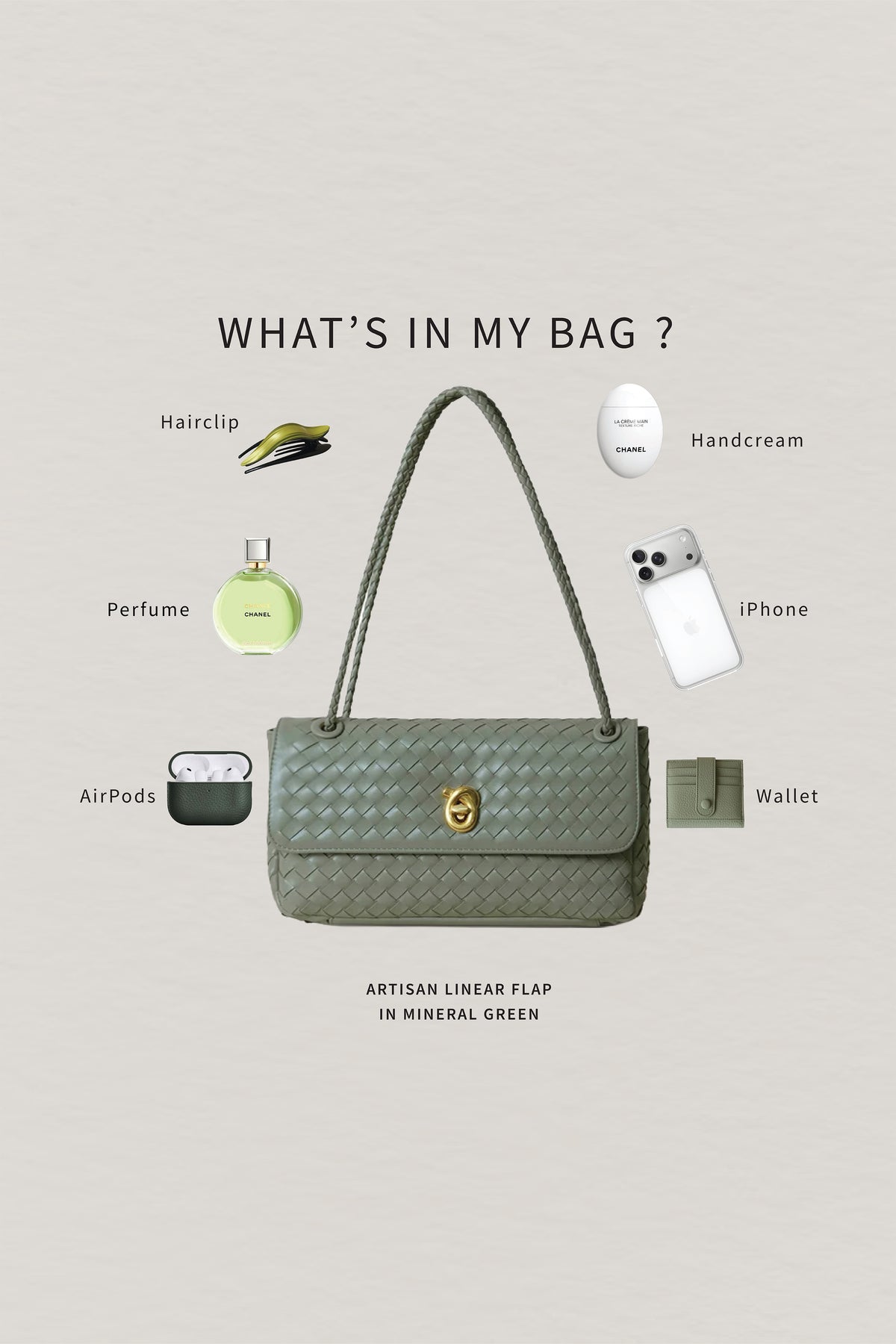 Artisan Linear Flap - Mineral Green