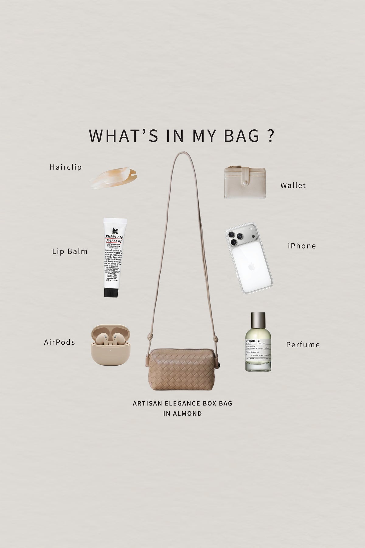Artisan Elegance Box Bag - Almond