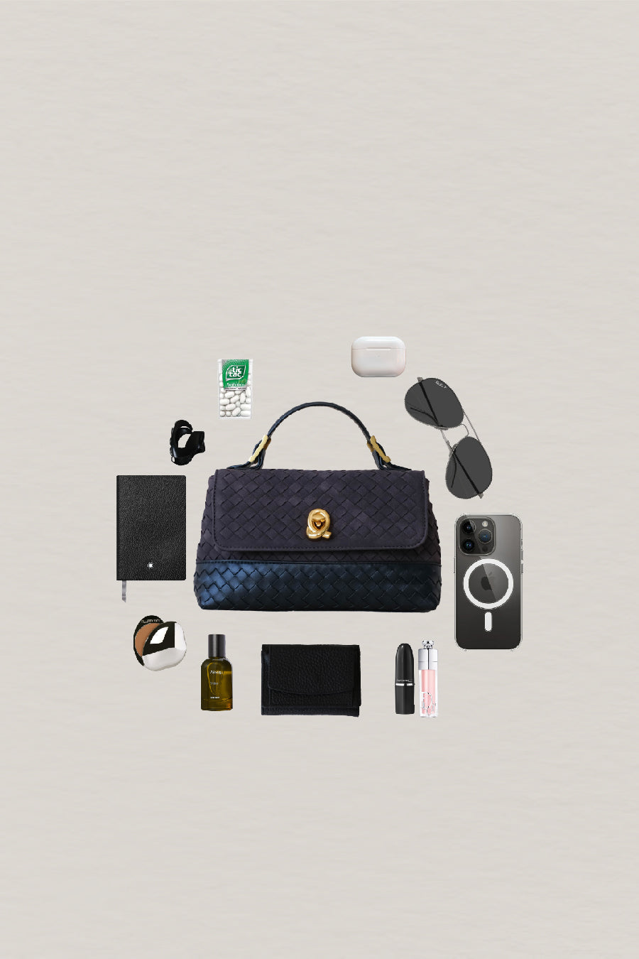 Artisan Minimalist Weave Multi-Bag - Dark Chocolate