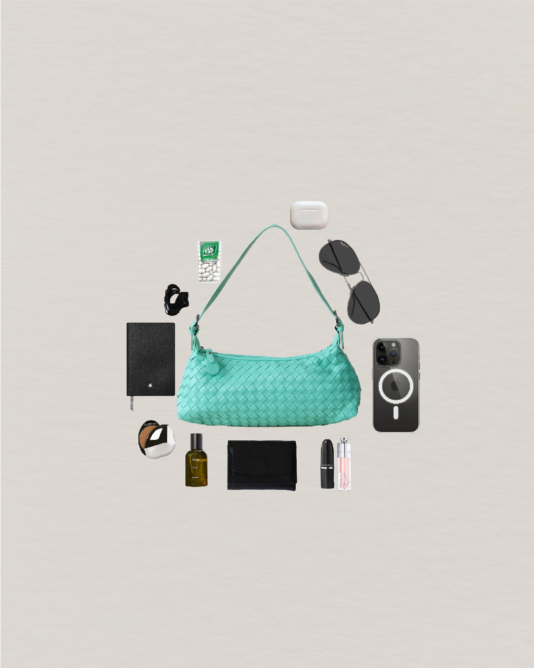 Maison Artisan Colette Baguette Bag - Siren Green