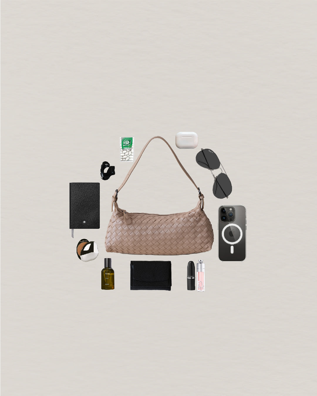 Maison Artisan Colette Baguette Bag - Almond