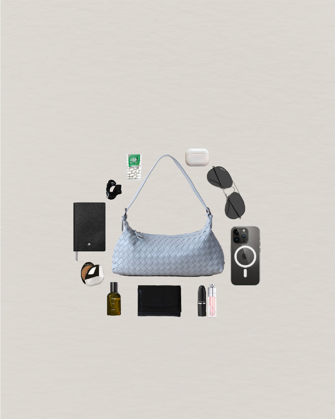 Maison Artisan Colette Baguette Bag - Agate Gray