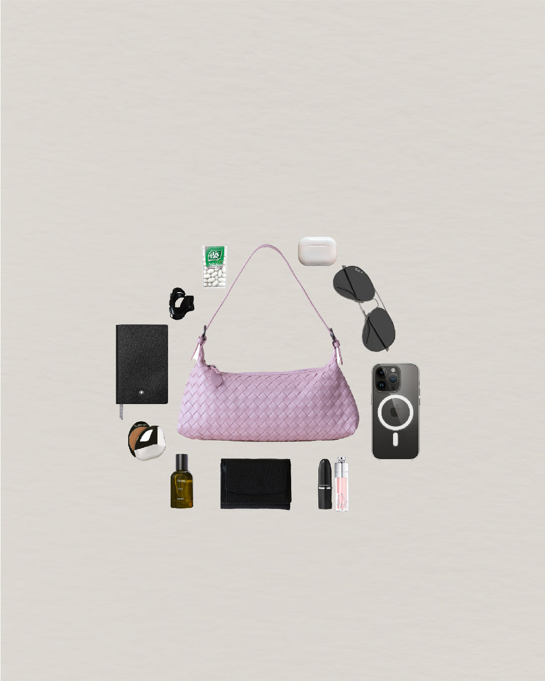 Maison Artisan Colette Baguette Bag - Lotus Pink