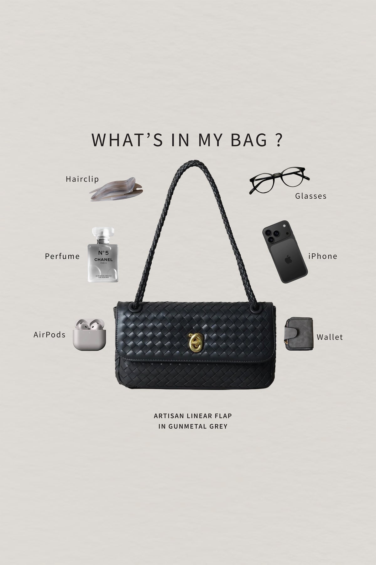 Artisan Linear Flap - Gunmetal Grey