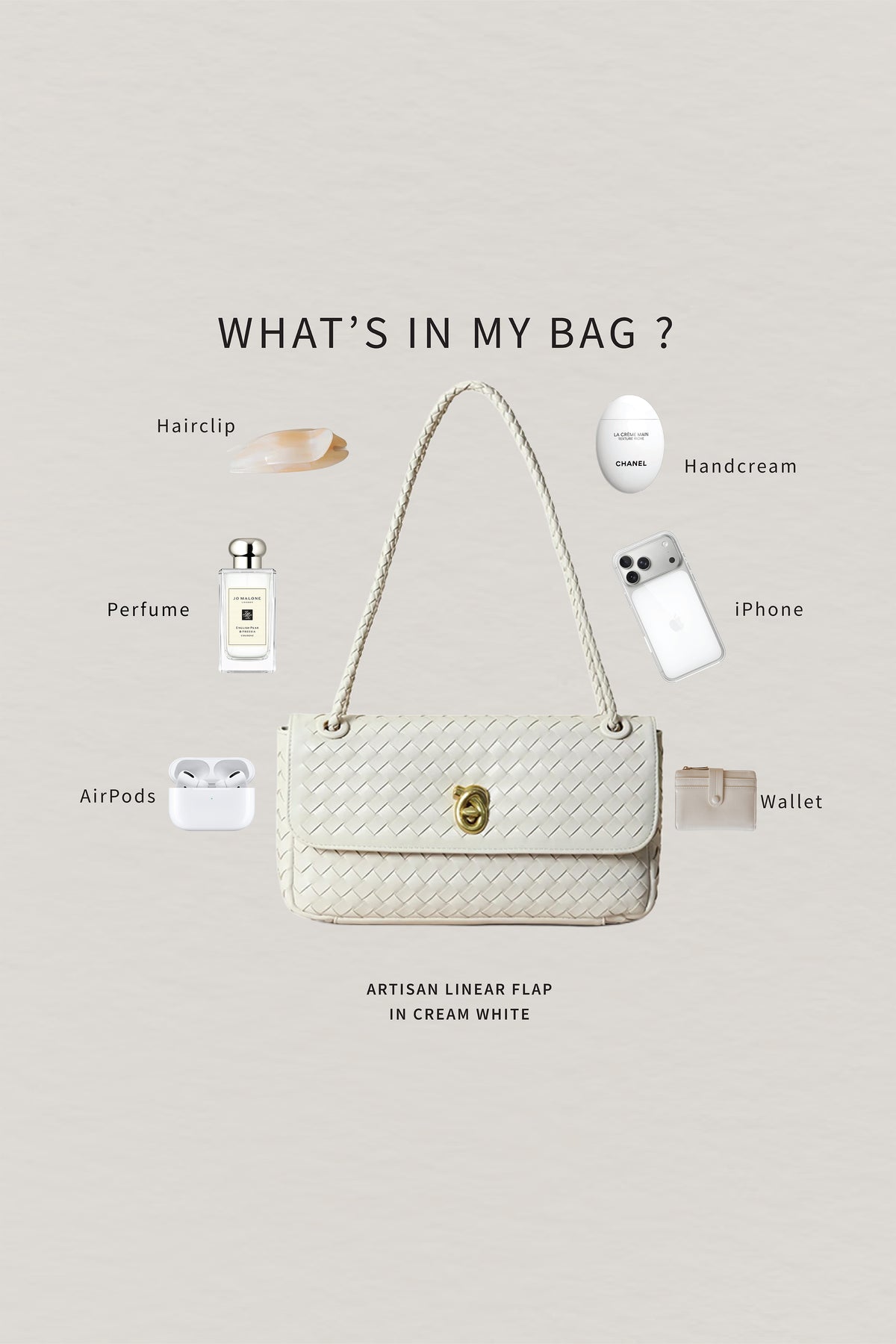 Artisan Linear Flap - Cream White