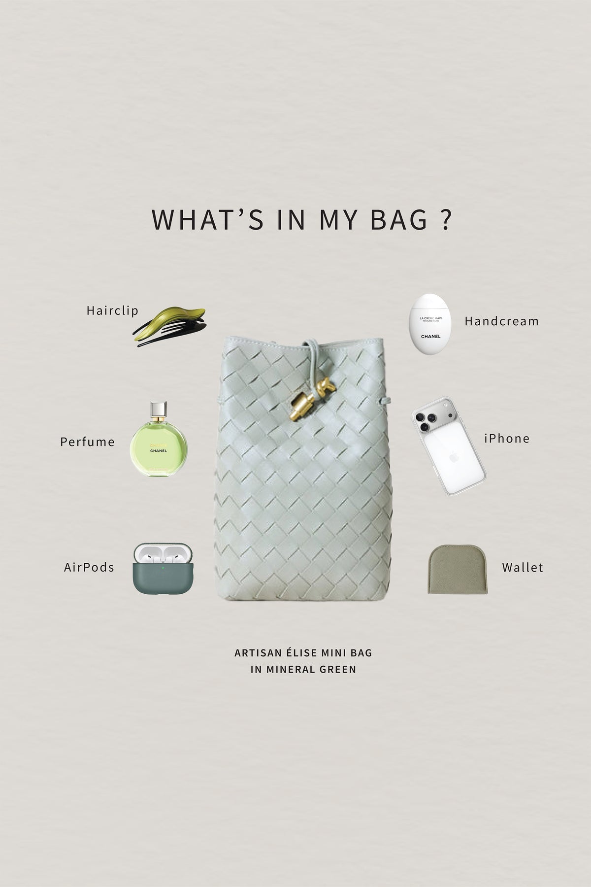 Artisan Élise Mini Bag - Mineral Green