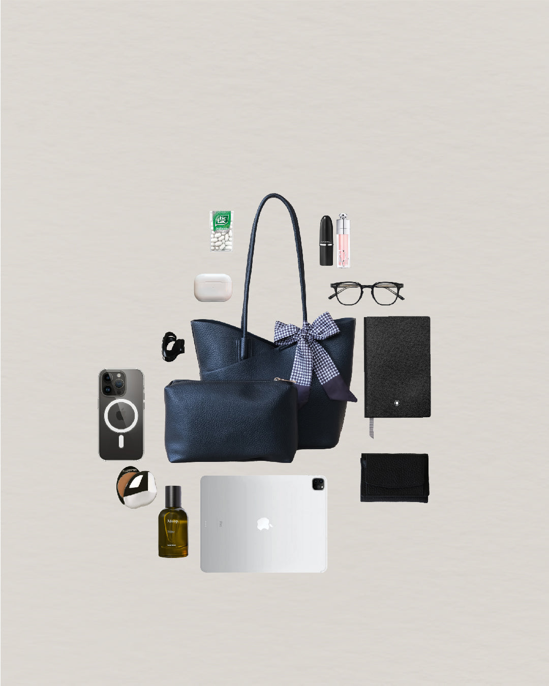 Flower Bud Aura Bag - Black