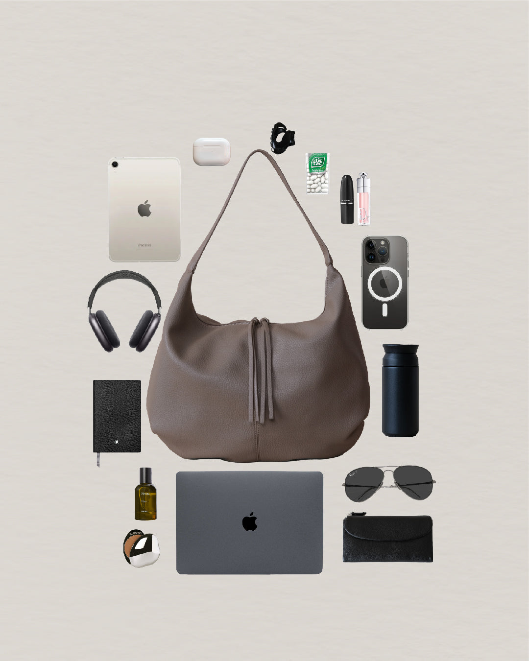 Elara Commuter Tote - Mud