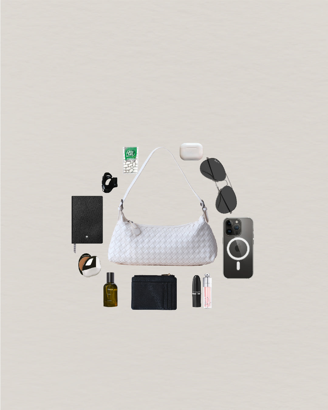 Maison Artisan Colette Baguette Bag - Cream White