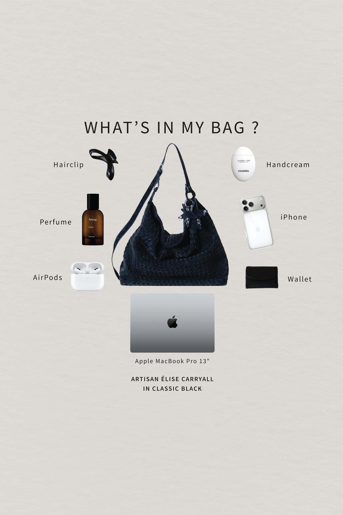 Artisan Élise Carryall - Classic Black