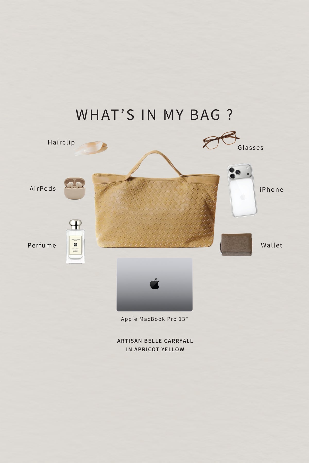 Artisan Belle Carryall - Apricot Yellow