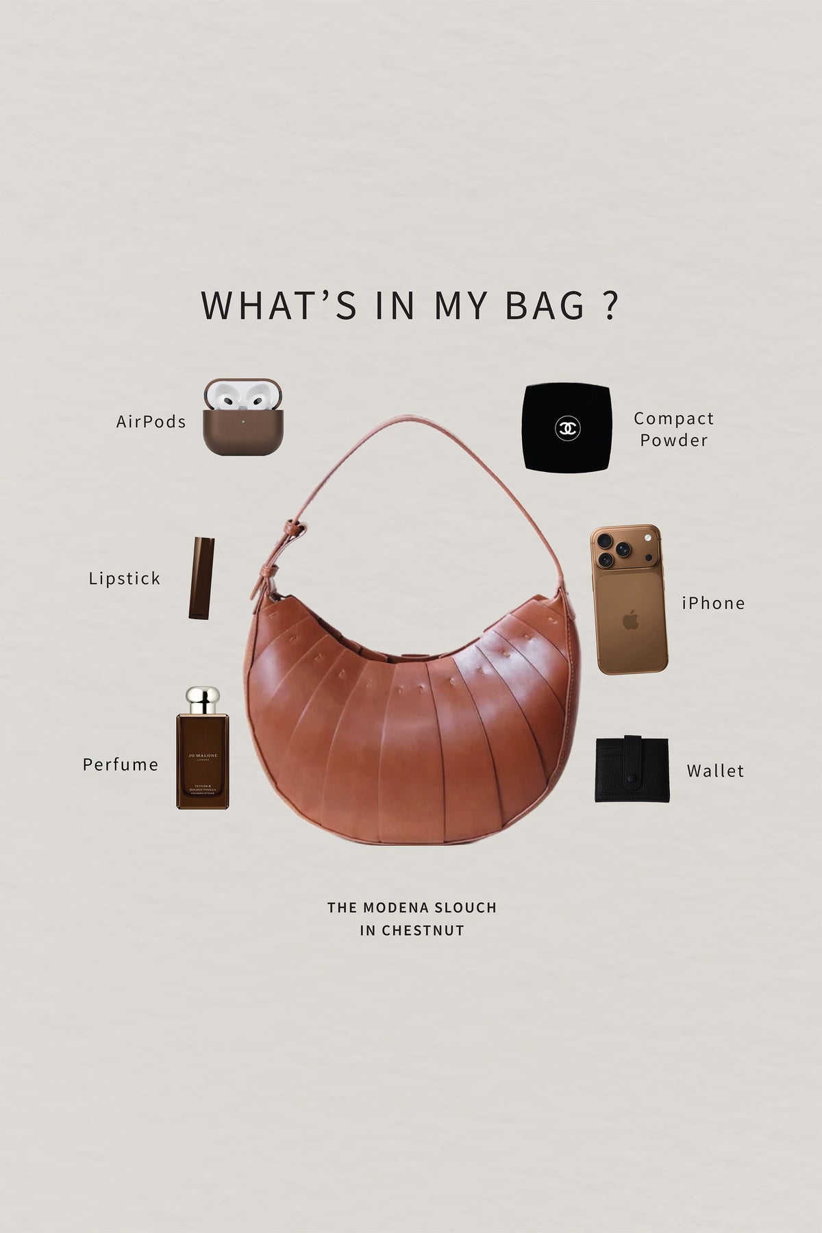The Modena Slouch - Chestnut