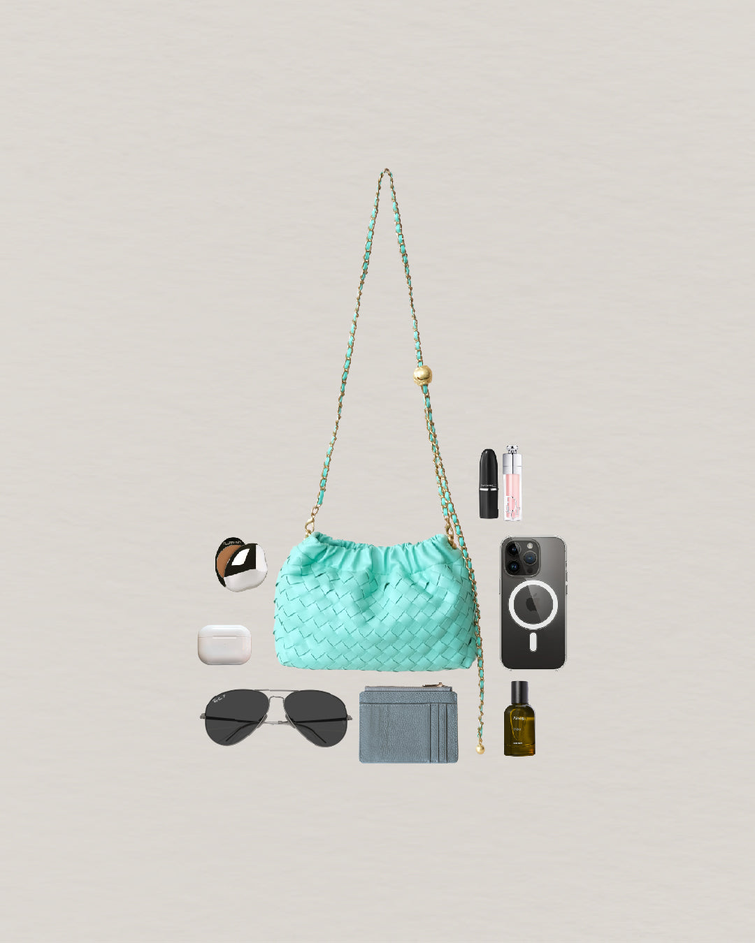 Artisan Signature Cloud Bag - Siren Green