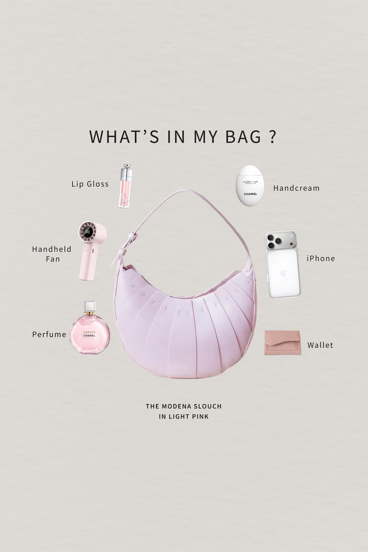 The Modena Slouch - Light Pink