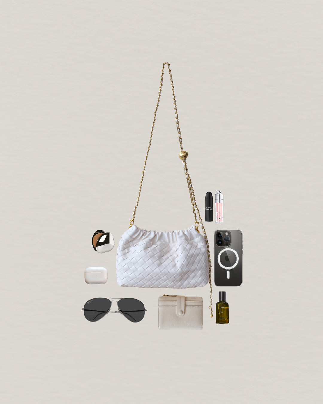 Artisan Signature Cloud Bag - Cream White