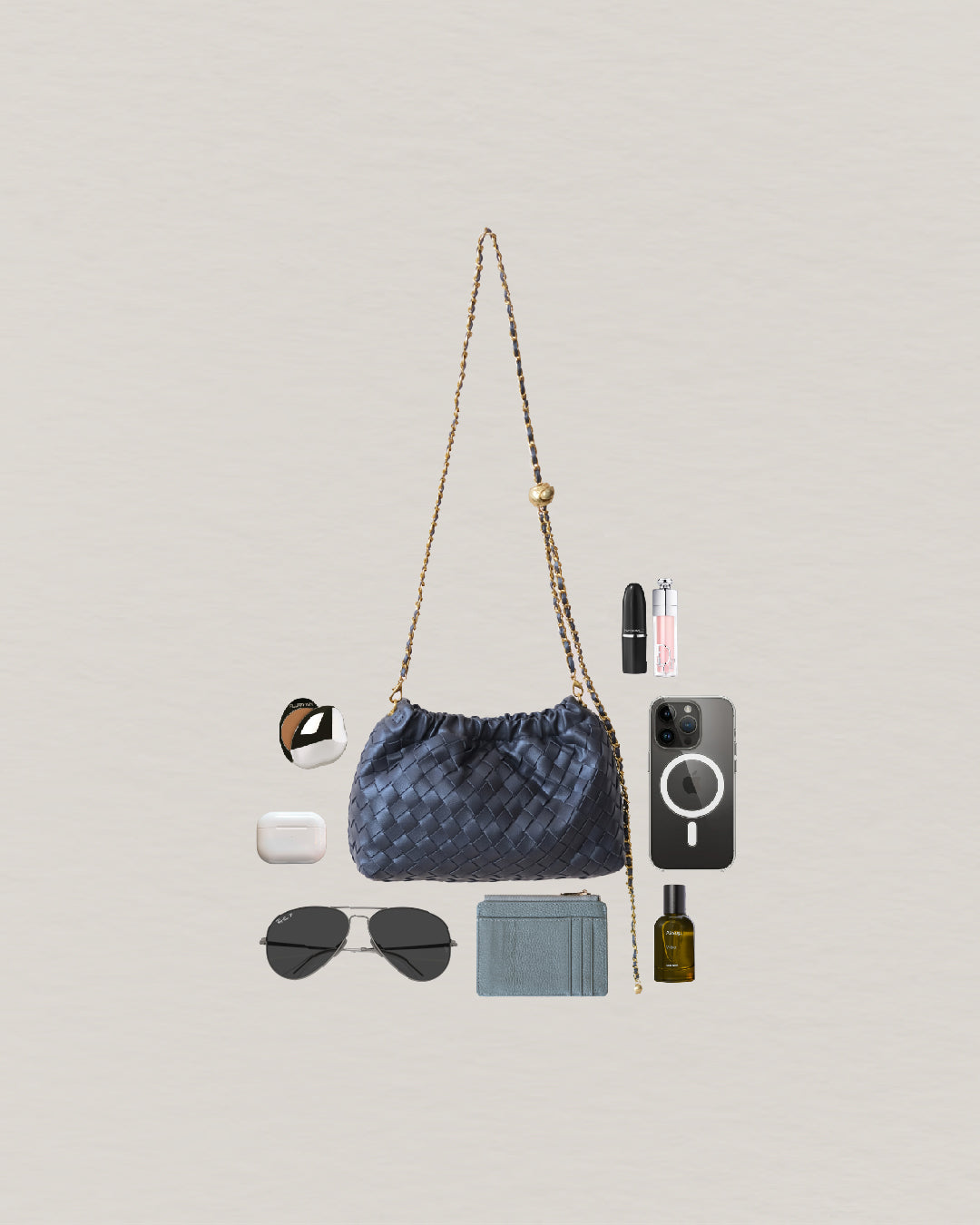 Artisan Signature Cloud Bag - Gunmetal Gray