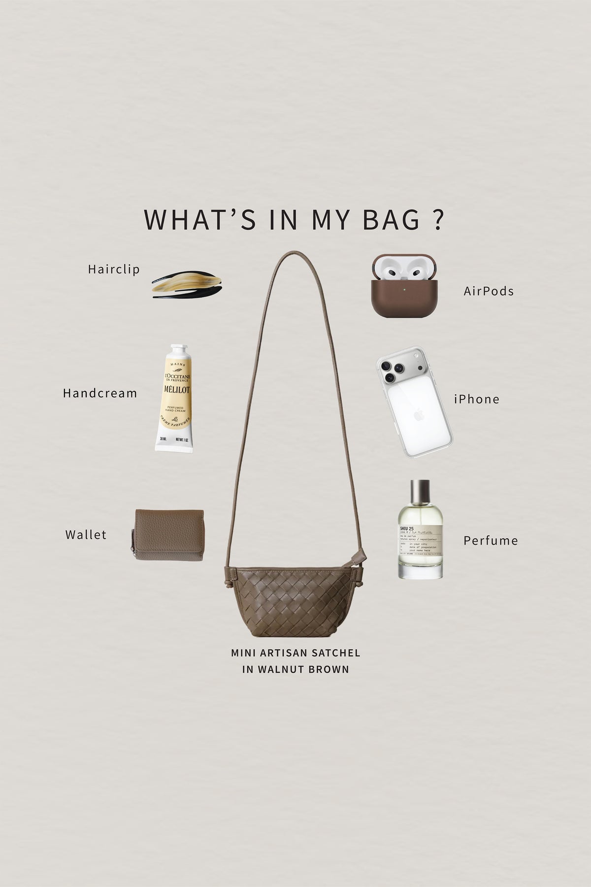 Mini Artisan Satchel - Walnut Brown