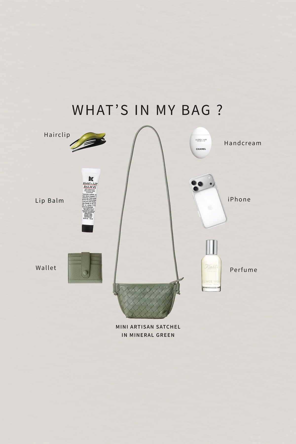 Mini Artisan Satchel - Mineral Green