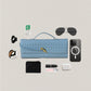 Artisan Crafted Flap Bag - Dusty Blue
