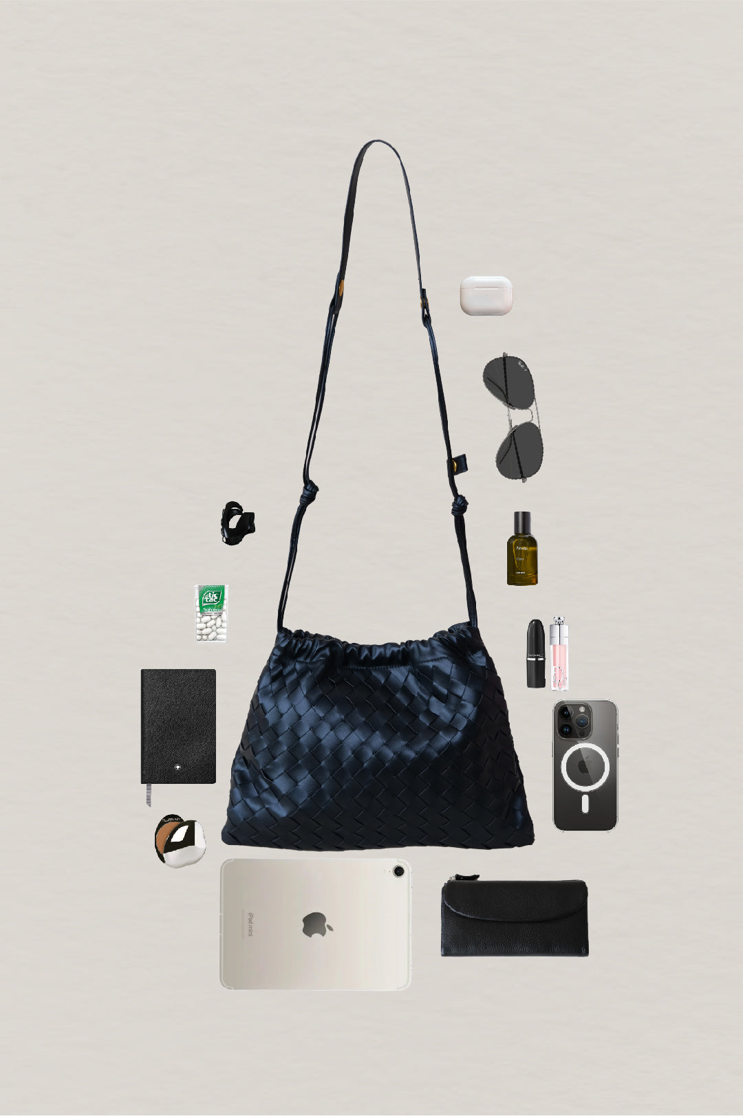 Artisan Cloud Satchel - Shinny Black