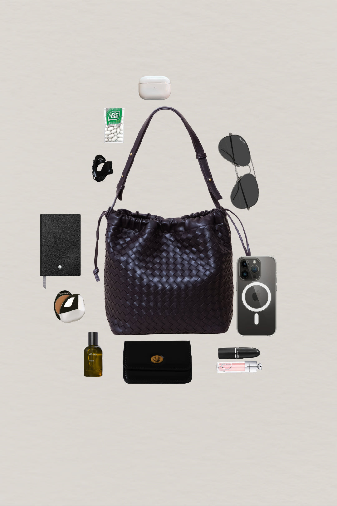 Artisan Classic Slouch Bag - Black Currant