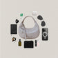 Véra Mini Hobo Bag - White Sand