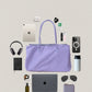 Essence Nylon Tote - Purple Grey
