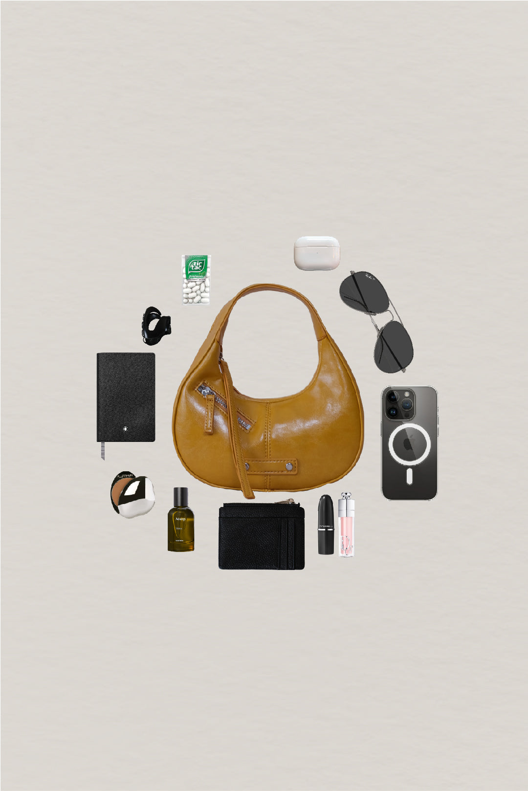 Véra Mini Hobo Bag - Ginger Yellow