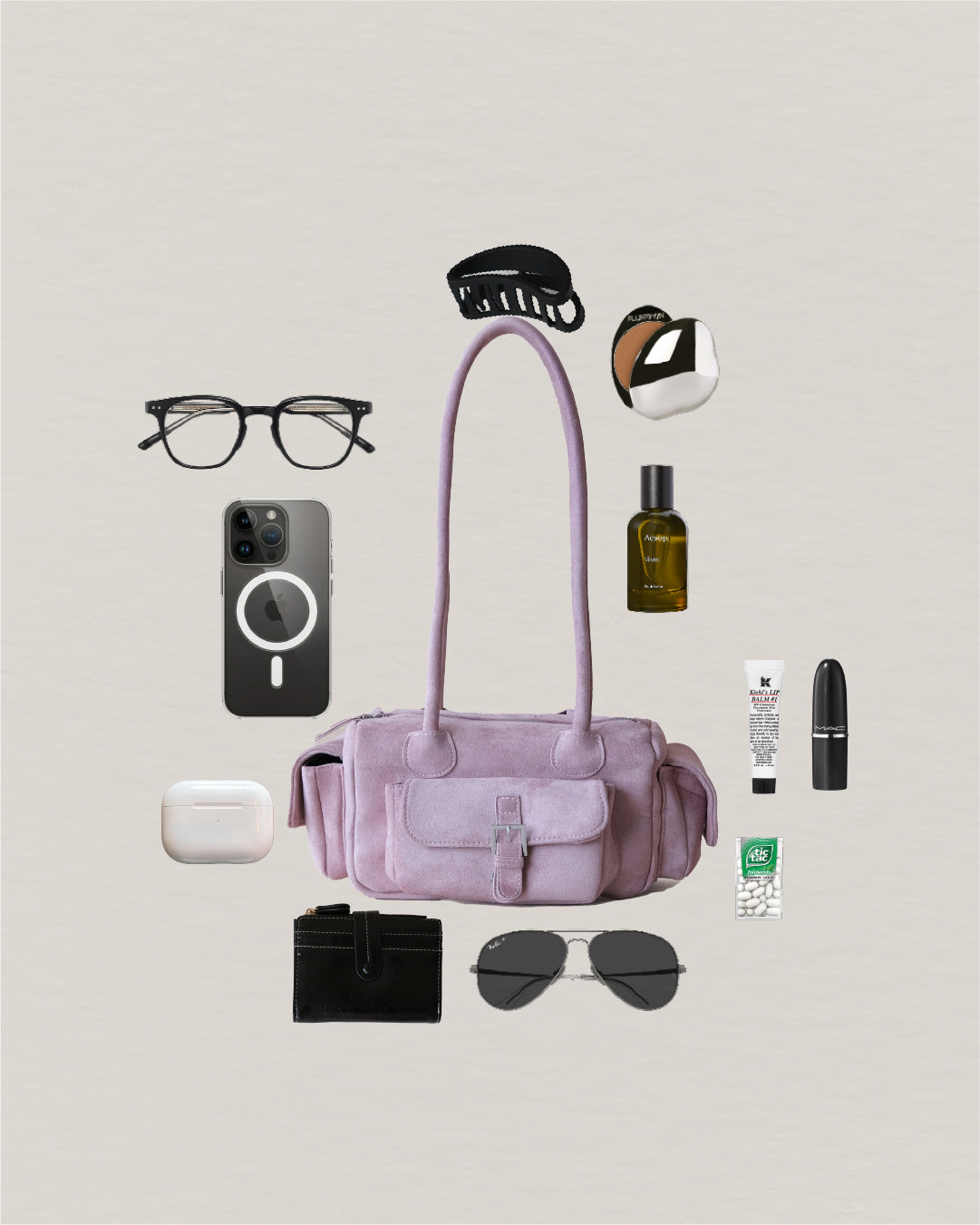 Velvet Arc Bowling Bag - Pink