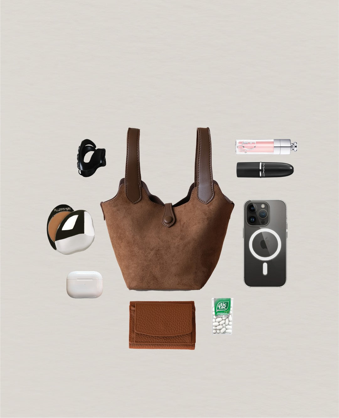 Époque Bucket Bag - Chestnut