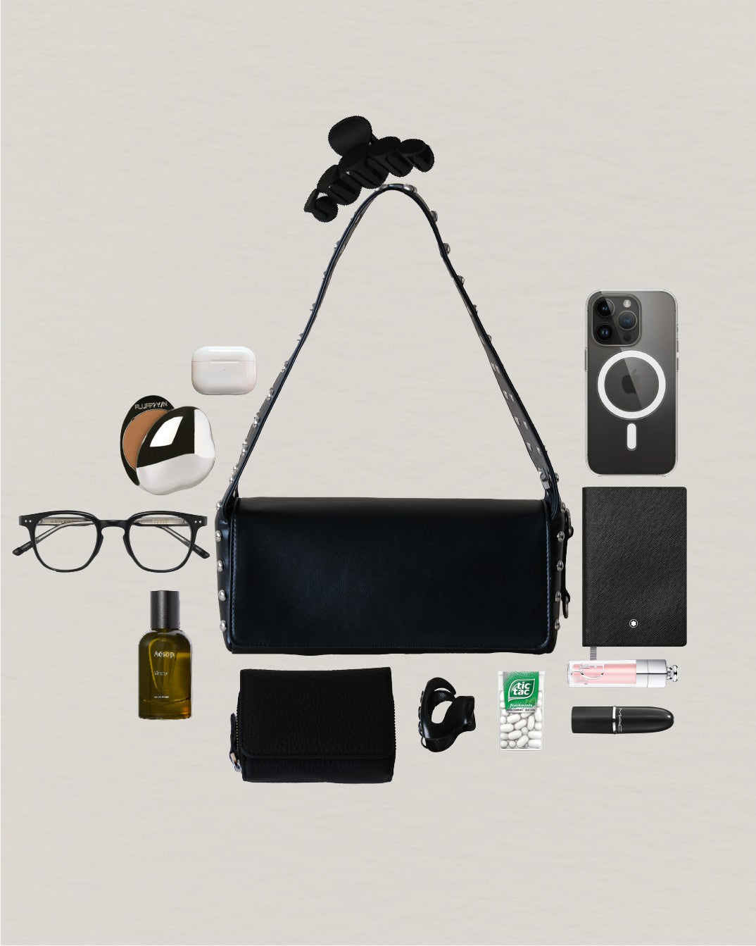 Léonie Classic Stud Bag