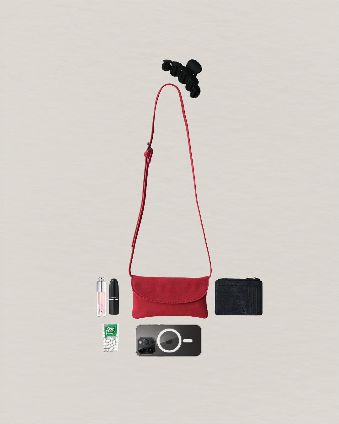 Élise Mini Crossbody - Red