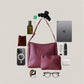 The Elara Tote - Wine Red