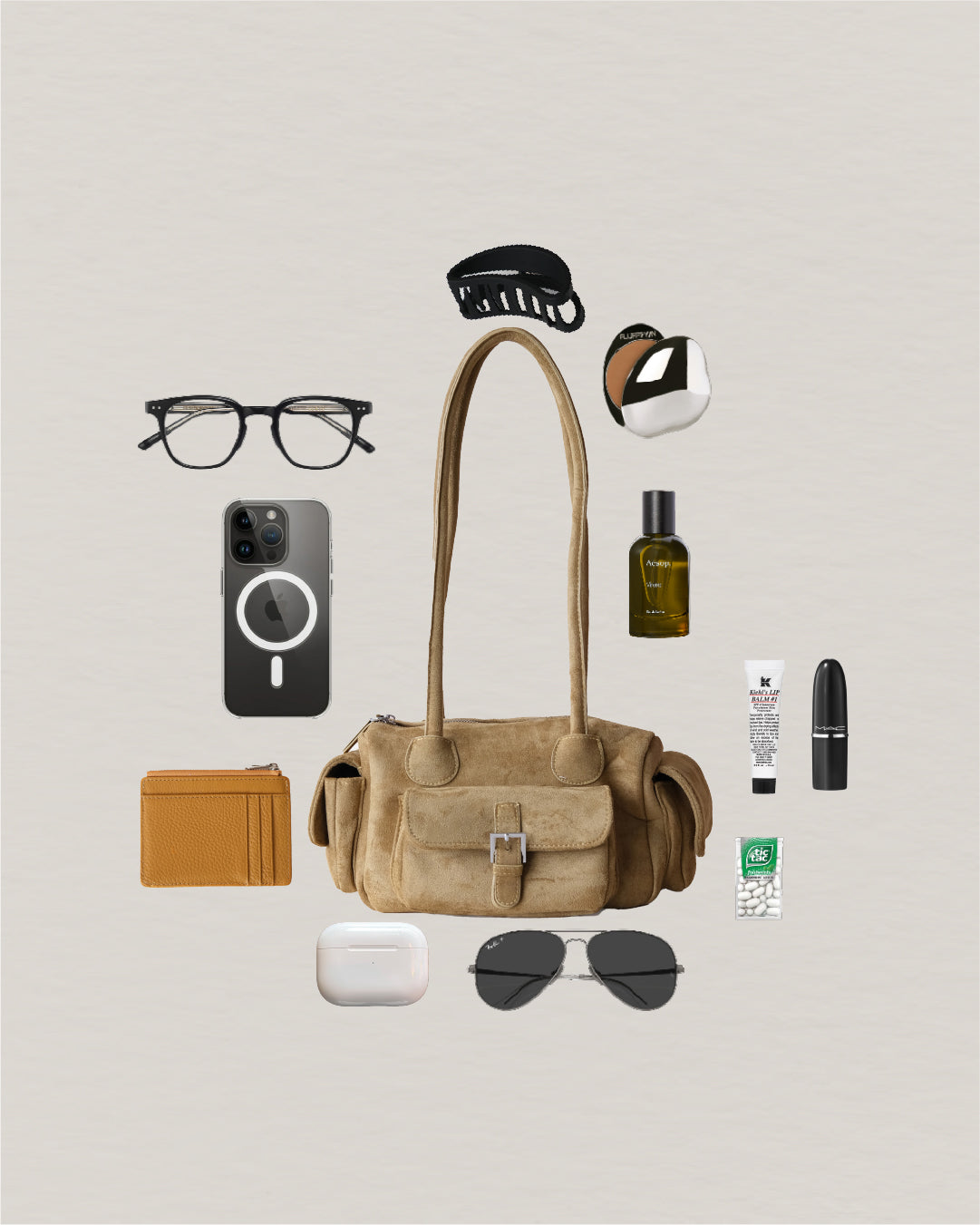 Velvet Arc Bowling Bag - Camel