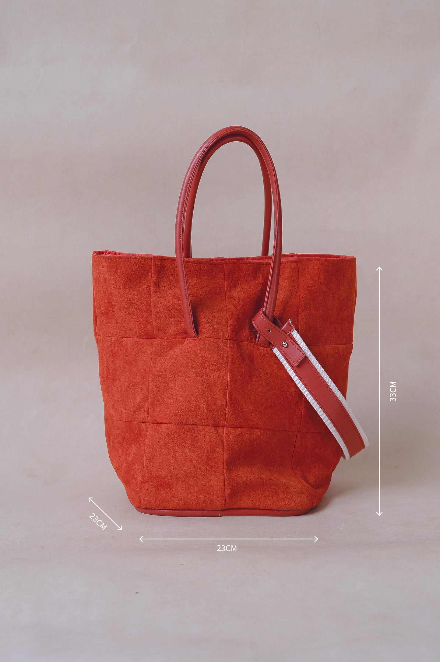 Large capacity portable bucket bag - Tipsy Orange