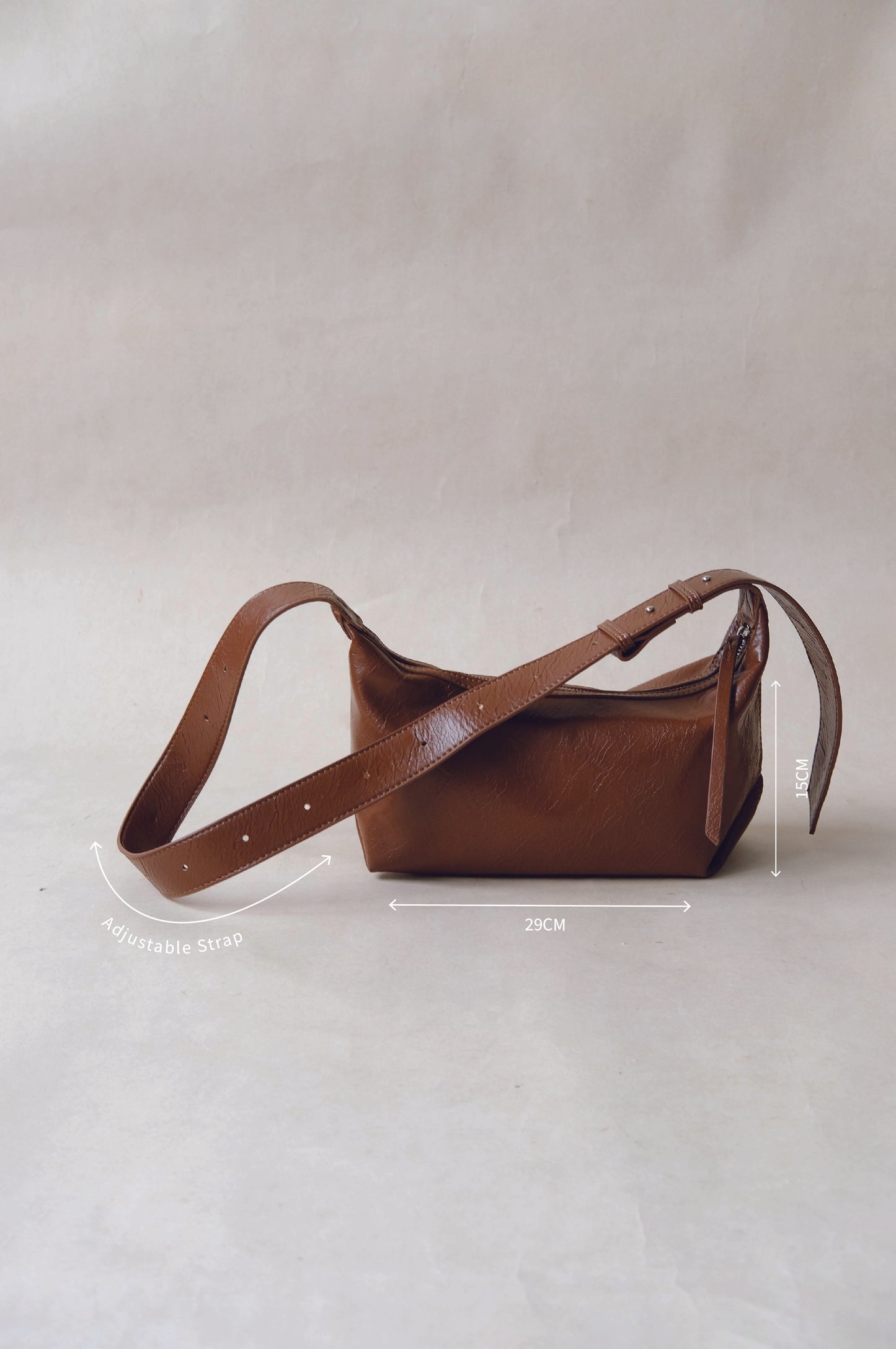 French Retro Lunch Box Bag In Brown