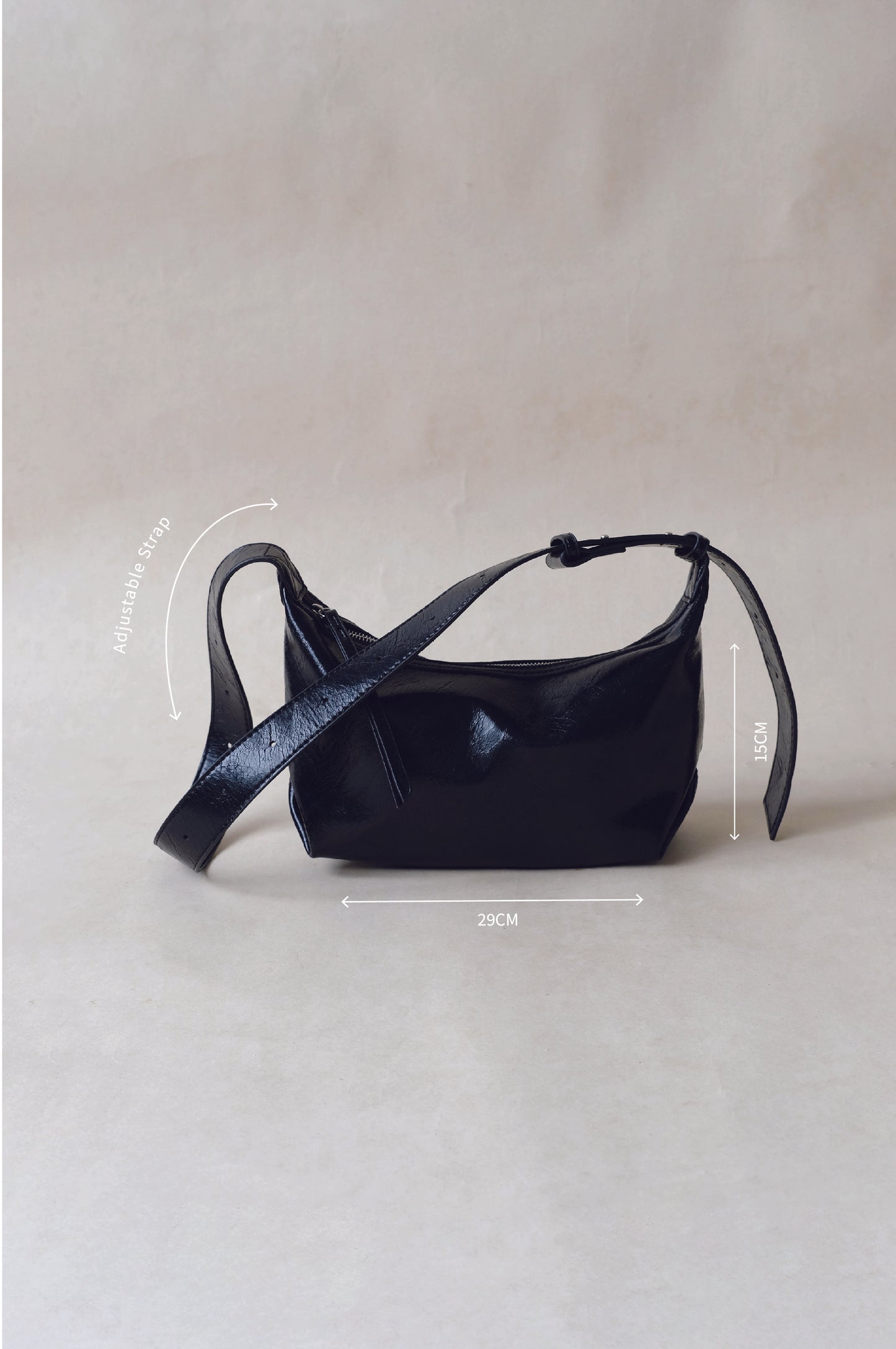 French Retro Lunch Box Bag In Classic Black