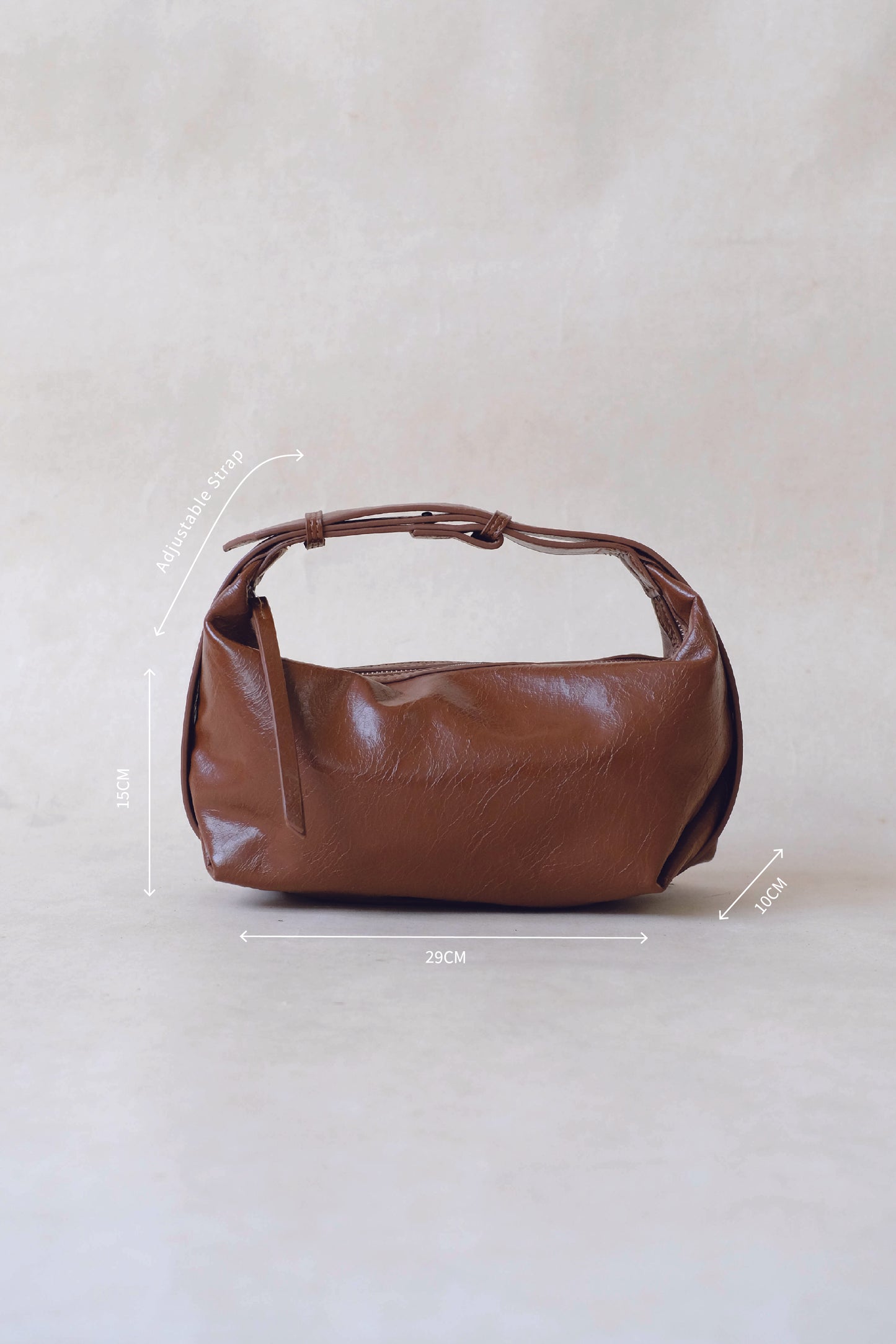 French Retro Lunch Box Bag In Brown