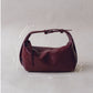 French Retro Lunch Box Bag In Wine Red