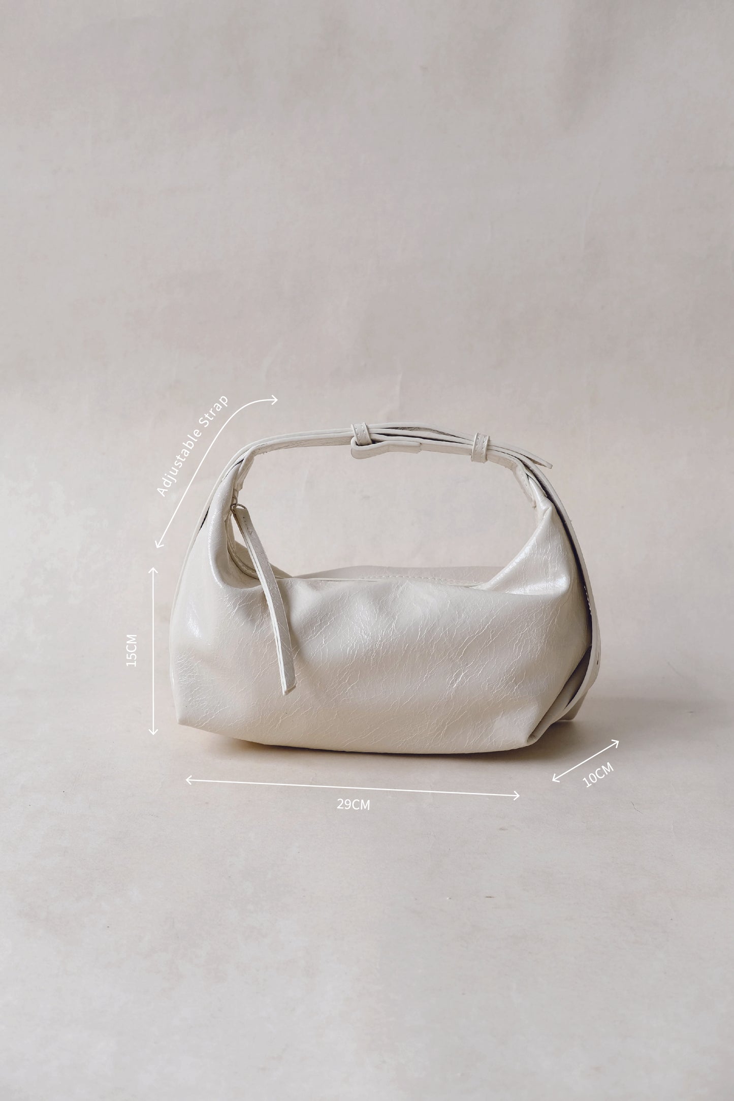 French Retro Lunch Box Bag In Cream White