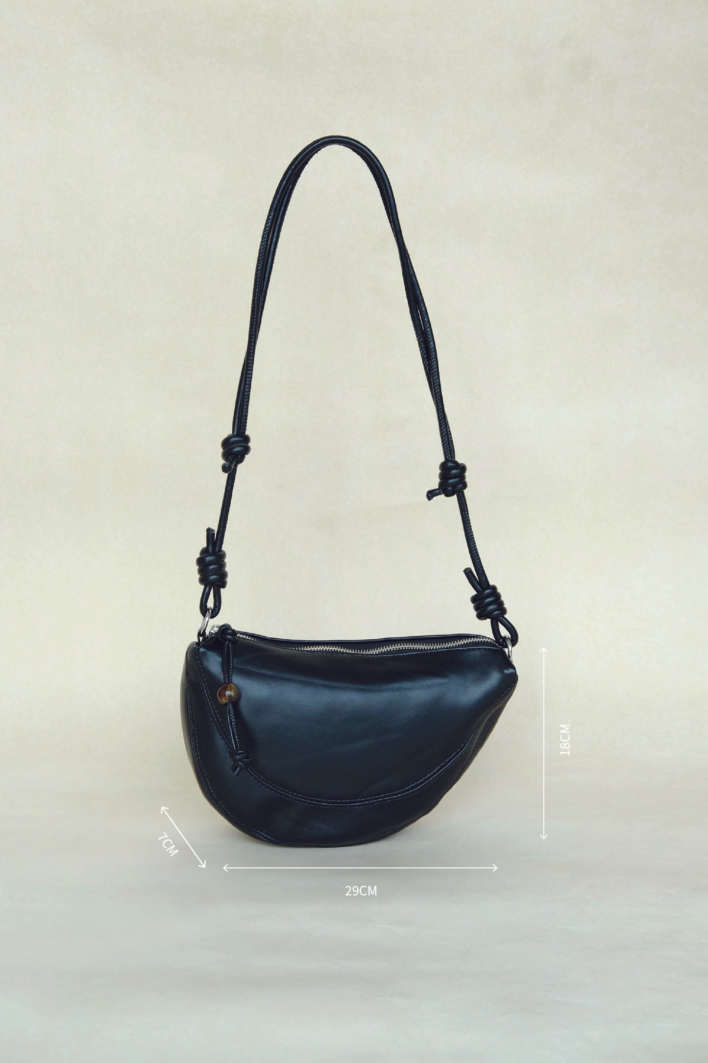 Half-Moon Croissant Bag In Classic Black