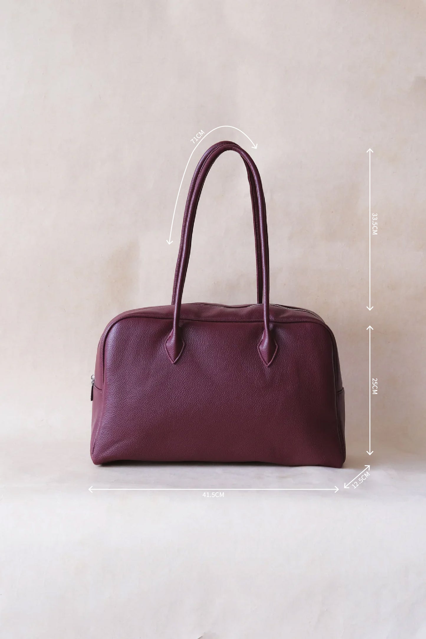 The Elira Tote - Wine Red