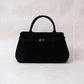 The Elegant Suede Bag In Classic Black