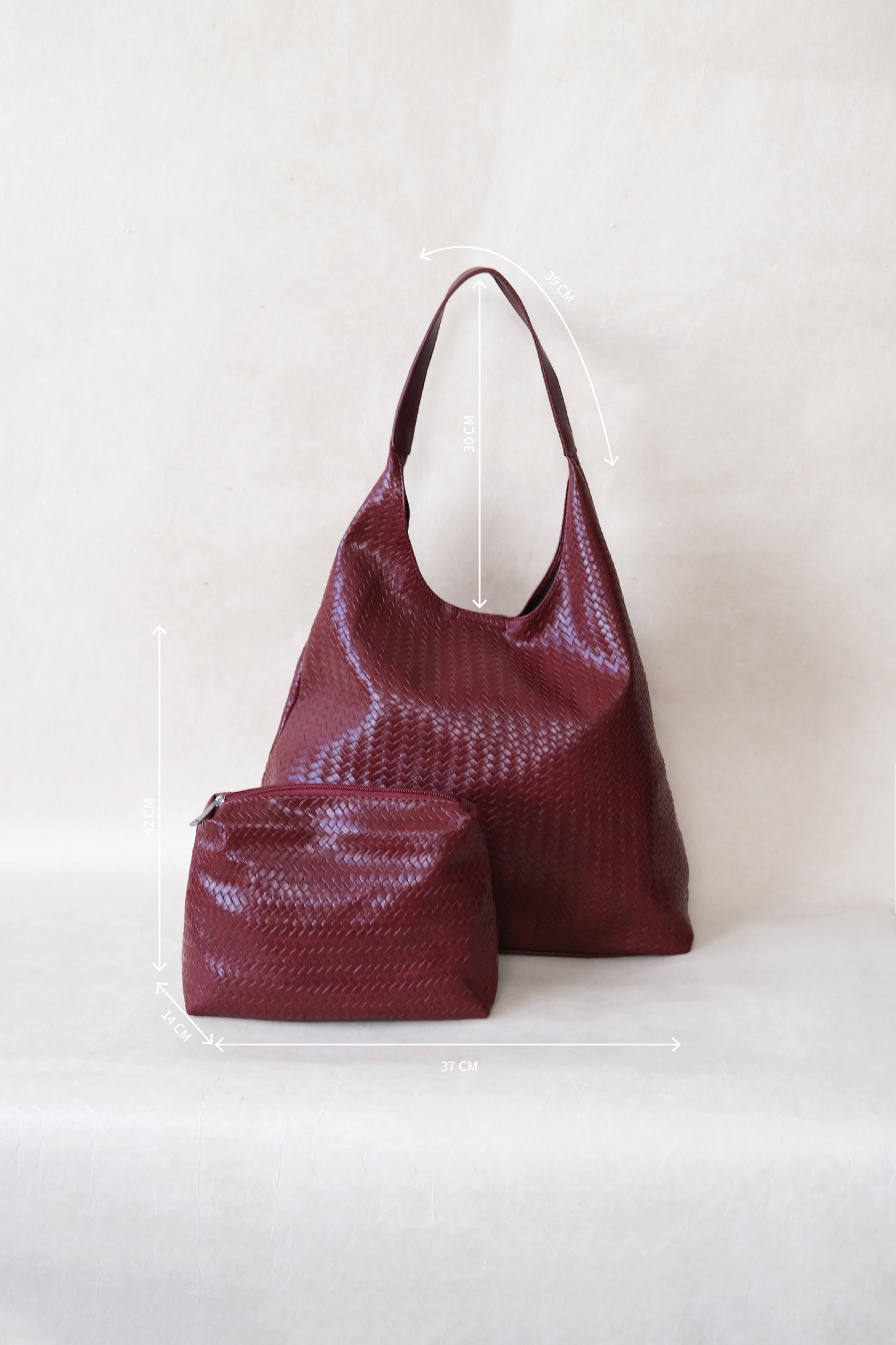 The Pure Elegance Tote - Red