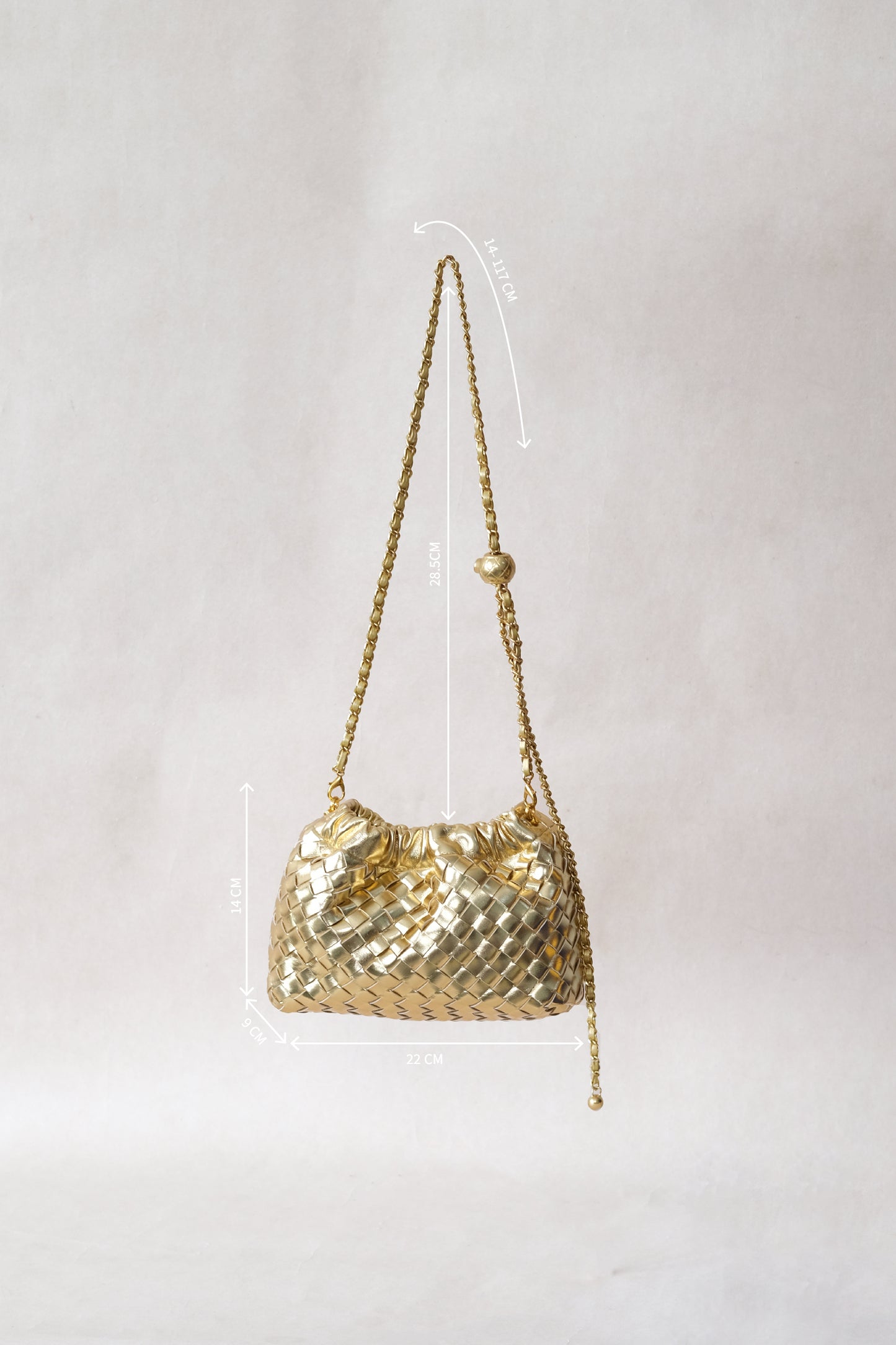 Artisan Signature Cloud Bag - Shinny Gold