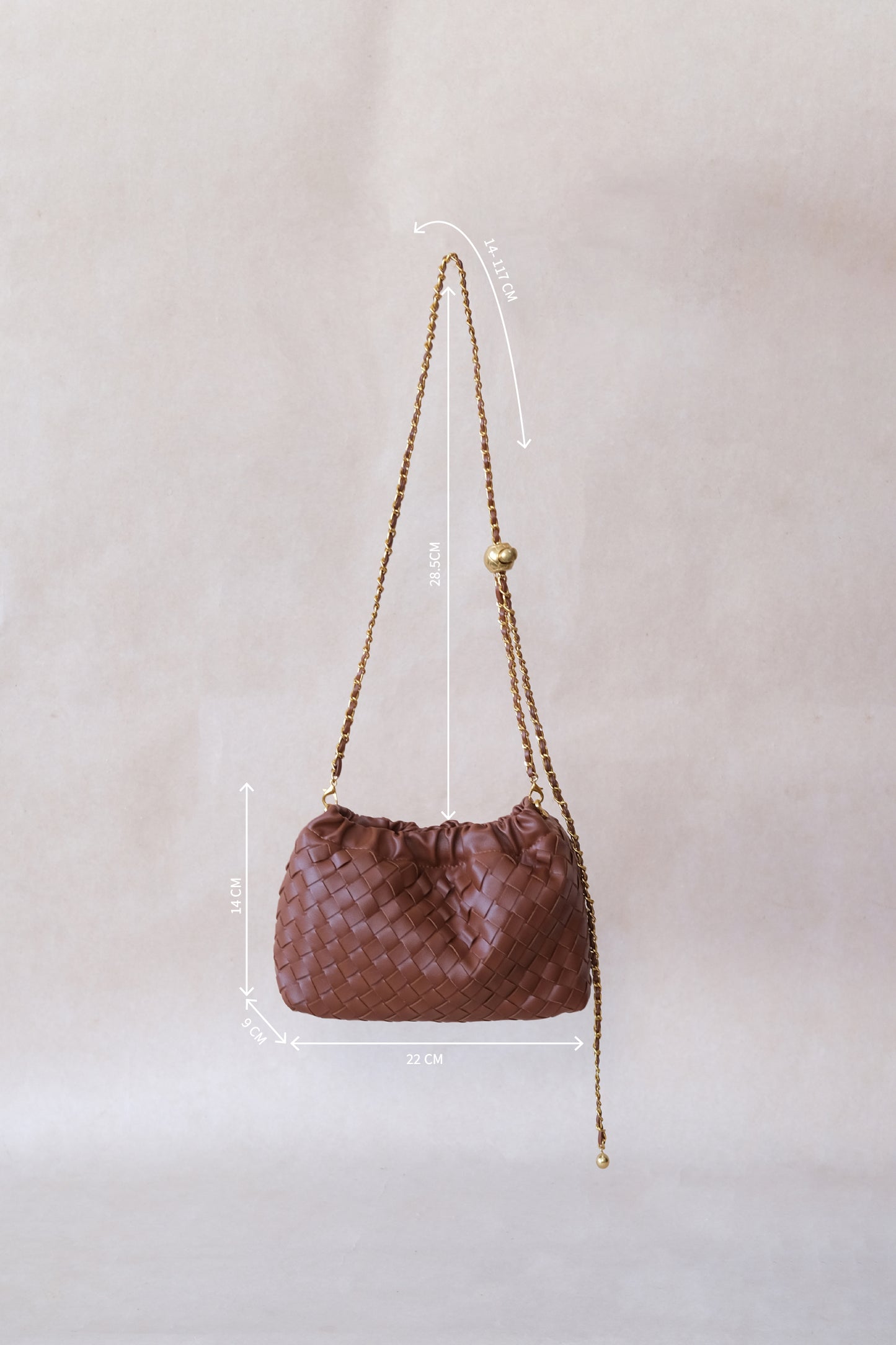 Artisan Signature Cloud Bag - Shinny Chestnut